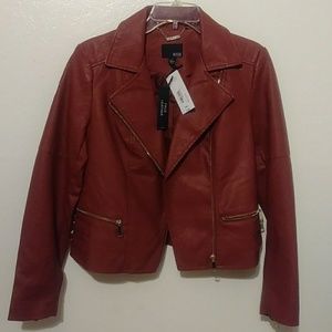 Faux leather jacket